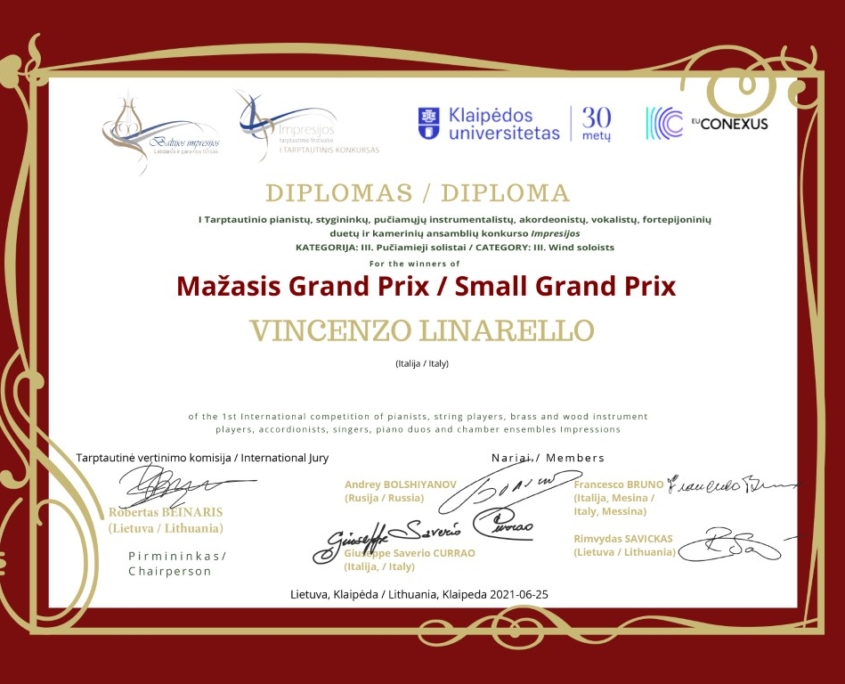 Mažasis Grand Prix: Vincenzo Linarello